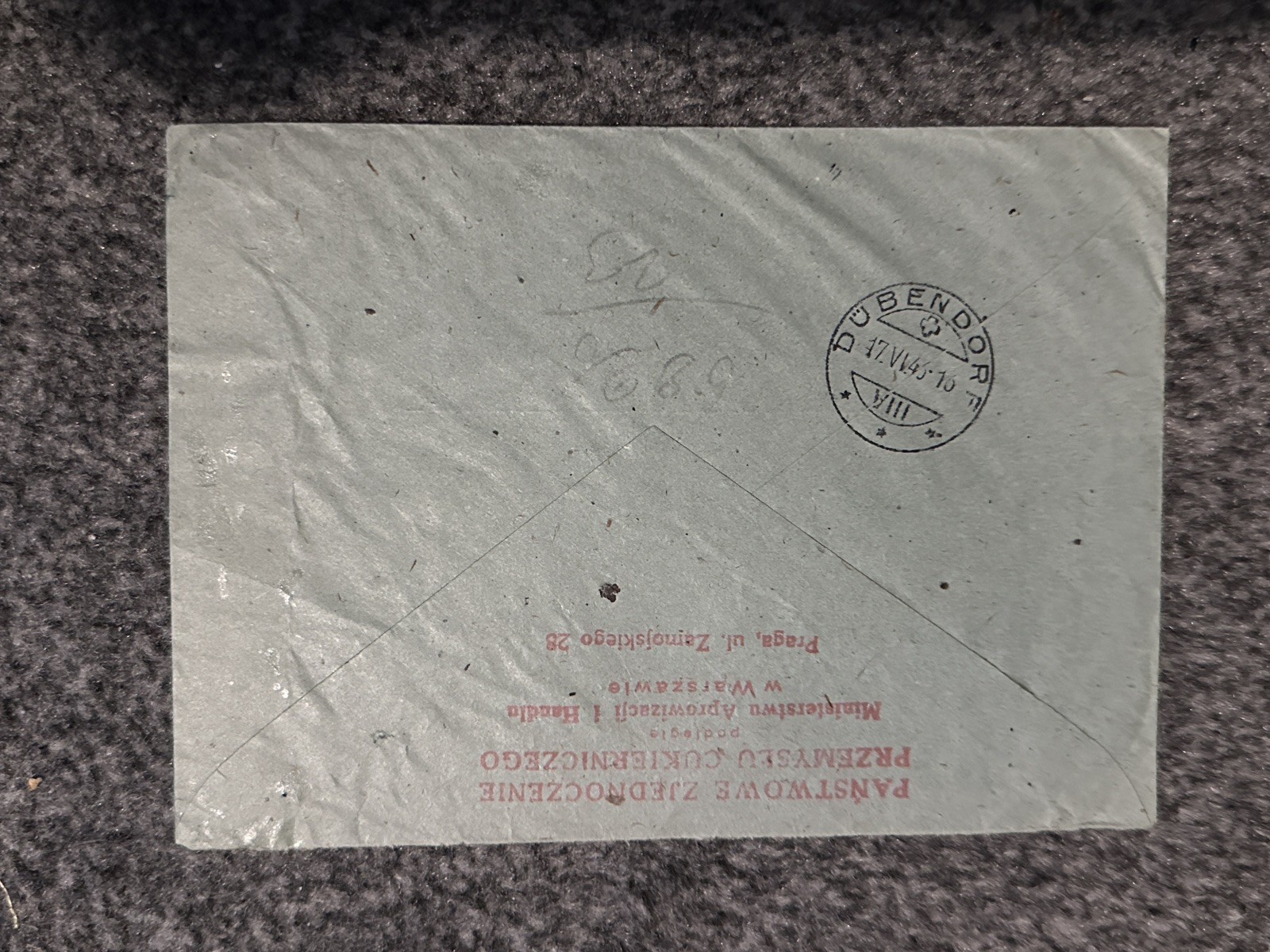 POLAND COVER 1946 STATE CONFECTIONERY INDUSTRY UNITY TO SWITZERLAND