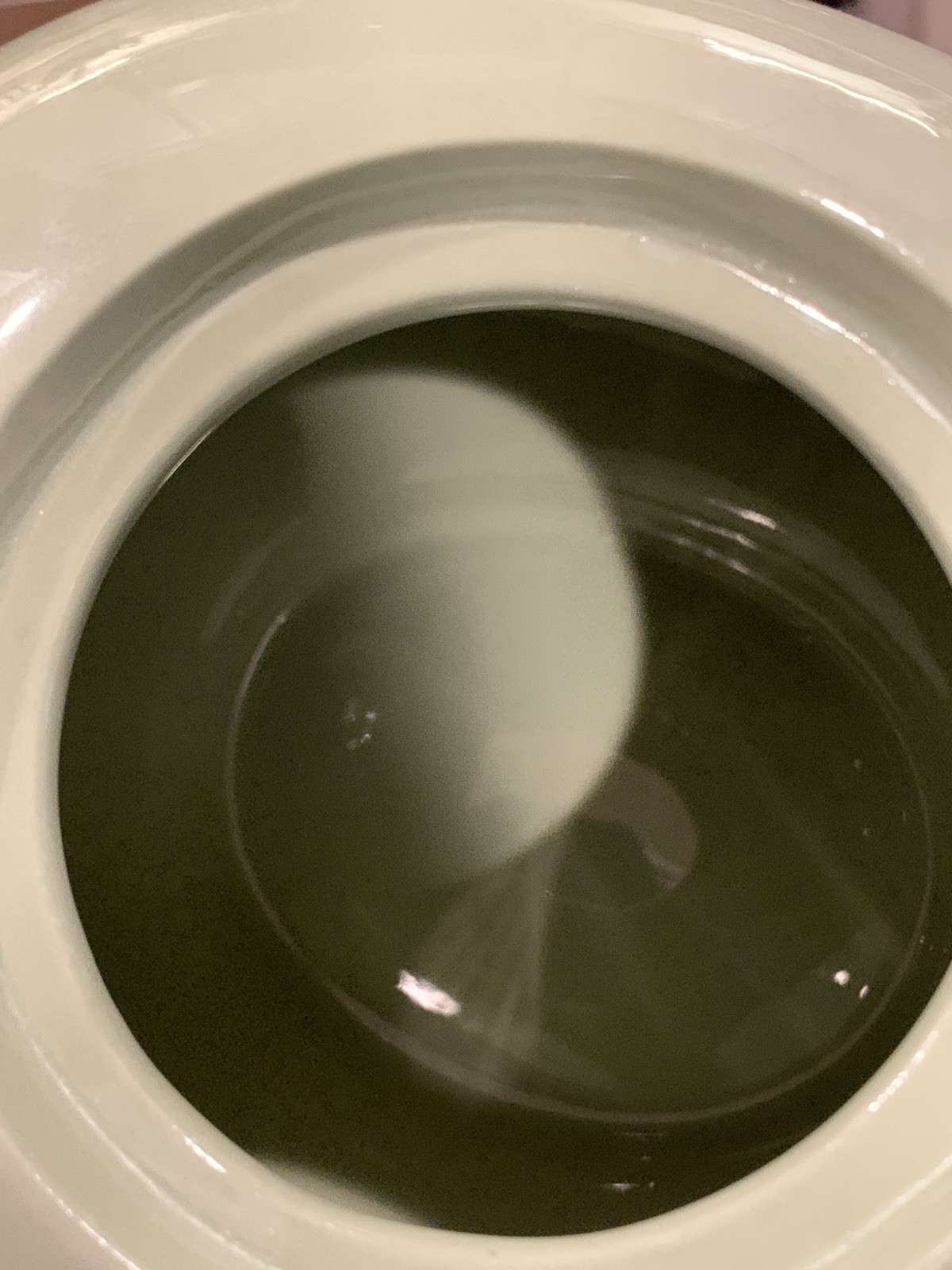 Beautiful Sage Green Ceramic Tea Pot Pitcher Marked #2 On Bottom