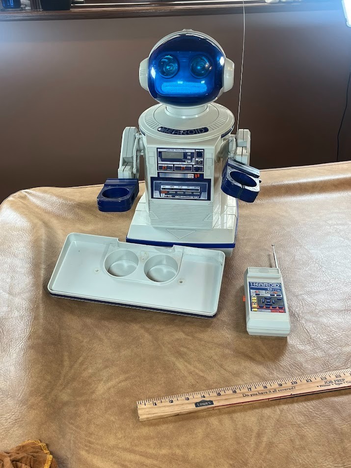 Vintage Hearoid Harold Omnibot Robot Japan Voice Command Module Tray