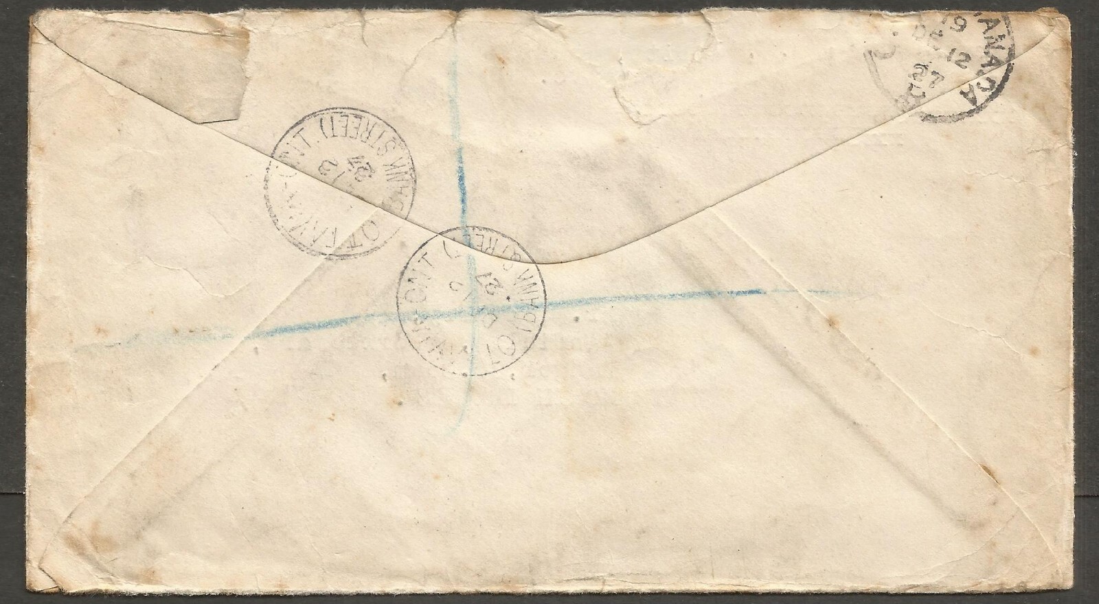 1927 Registered Cover 14c Admirals CDS Ottawa Bank St Ont to Ireland Redirected