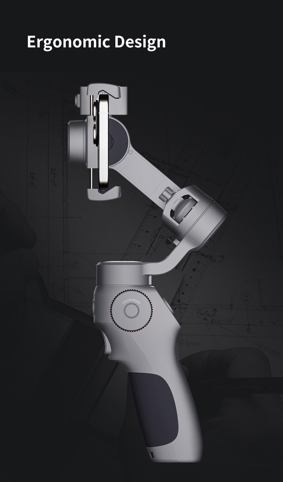 TOALLIN 3-Axis Smartphone Gimbal Stabilizer with AI Tracking for iPhone/Android