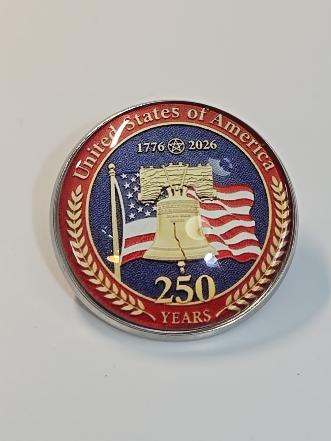 United States Of America 250 Years Patriotic Lapel Pin