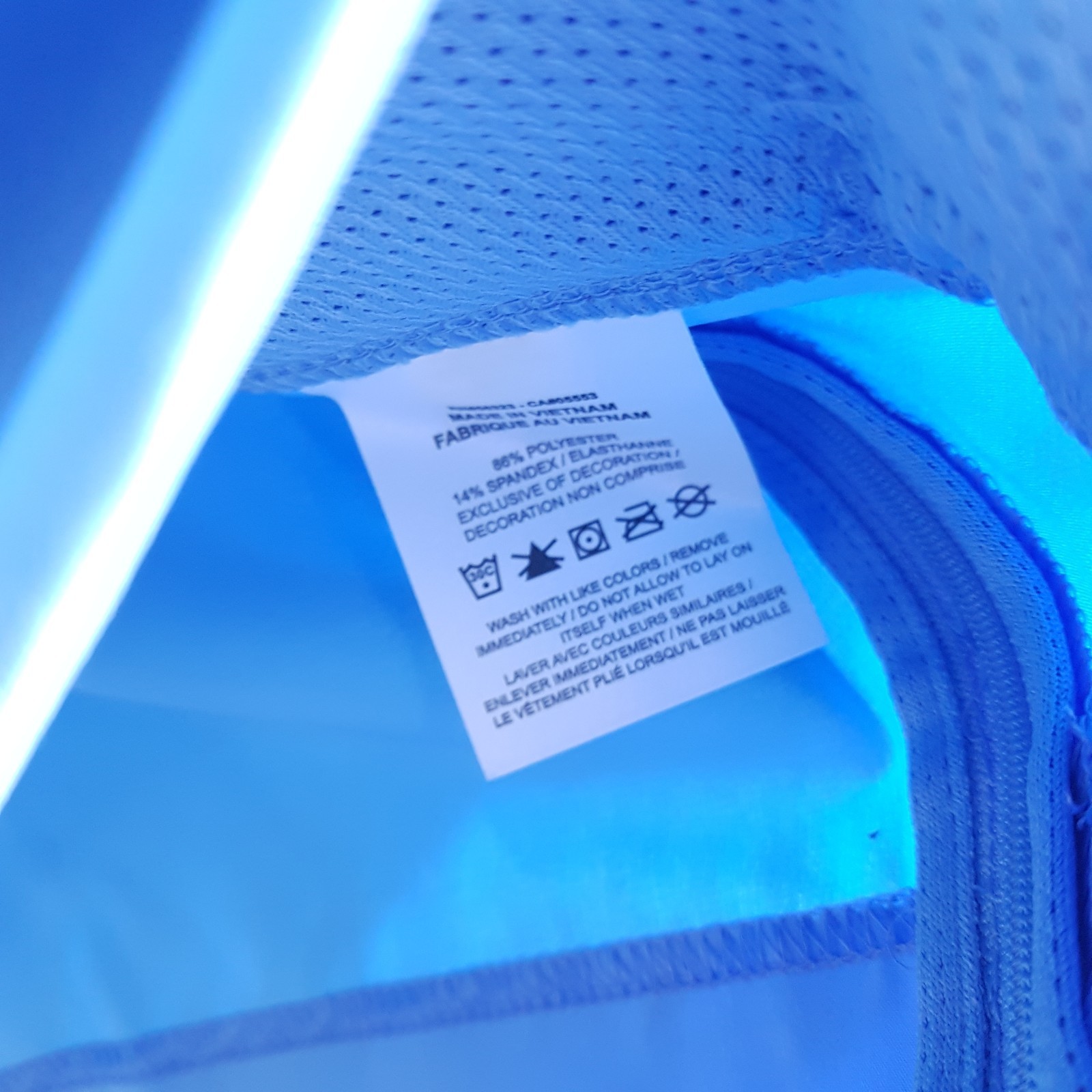 NIKE Football Hooded Woven 1/4 Zip Coaches Jacket Mens MEDIUM UNC Blue White