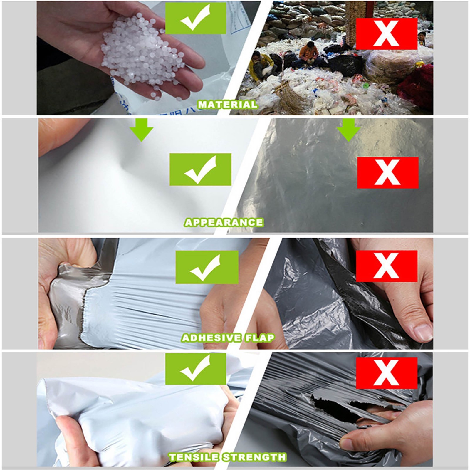 19 x 24 Poly Mailers Shipping Envelopes Self Seal Plastic Mailing Bags 1.7 Mil