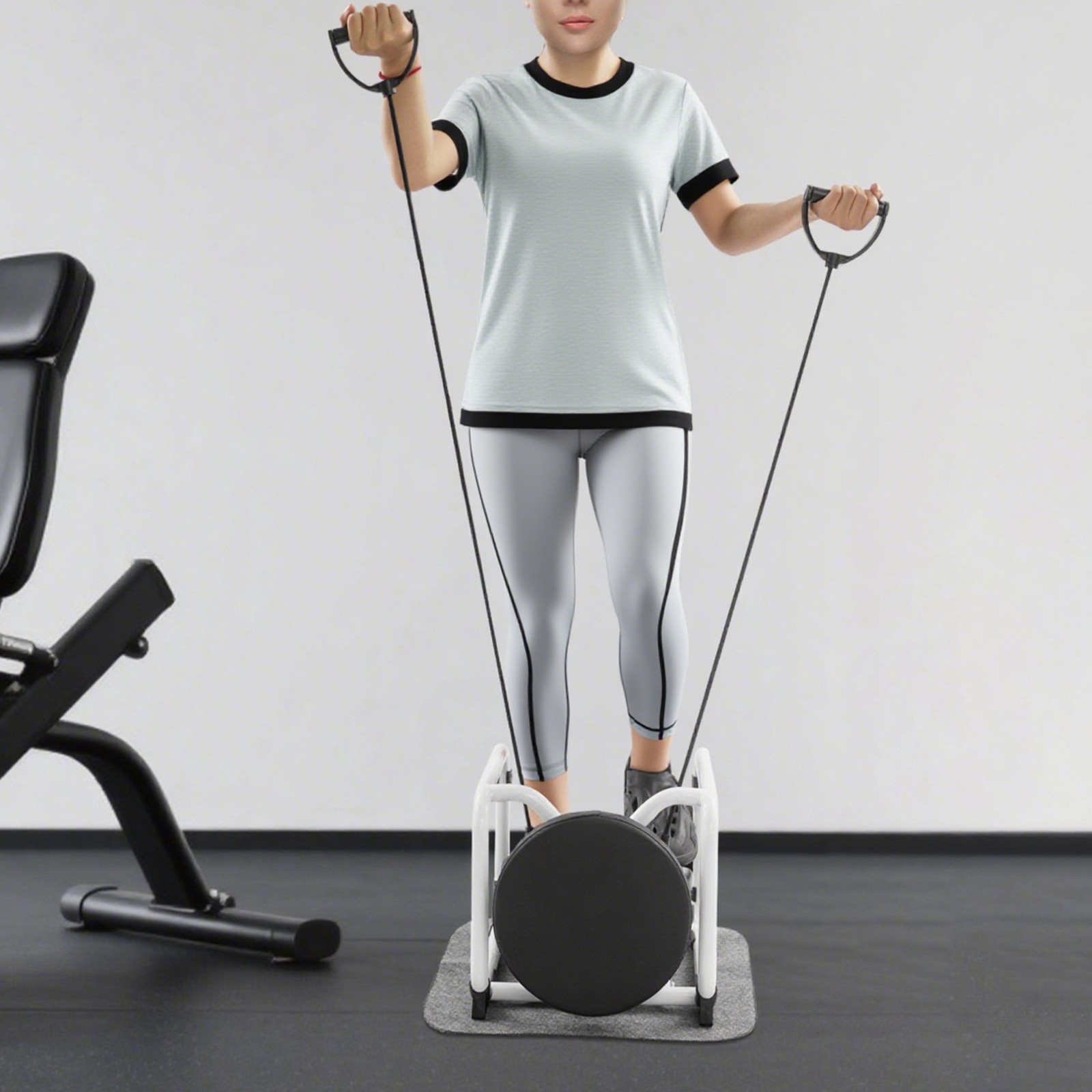 Multi-Function Stepper with Seat Mini Sport Stepping Machine for Home Exercise