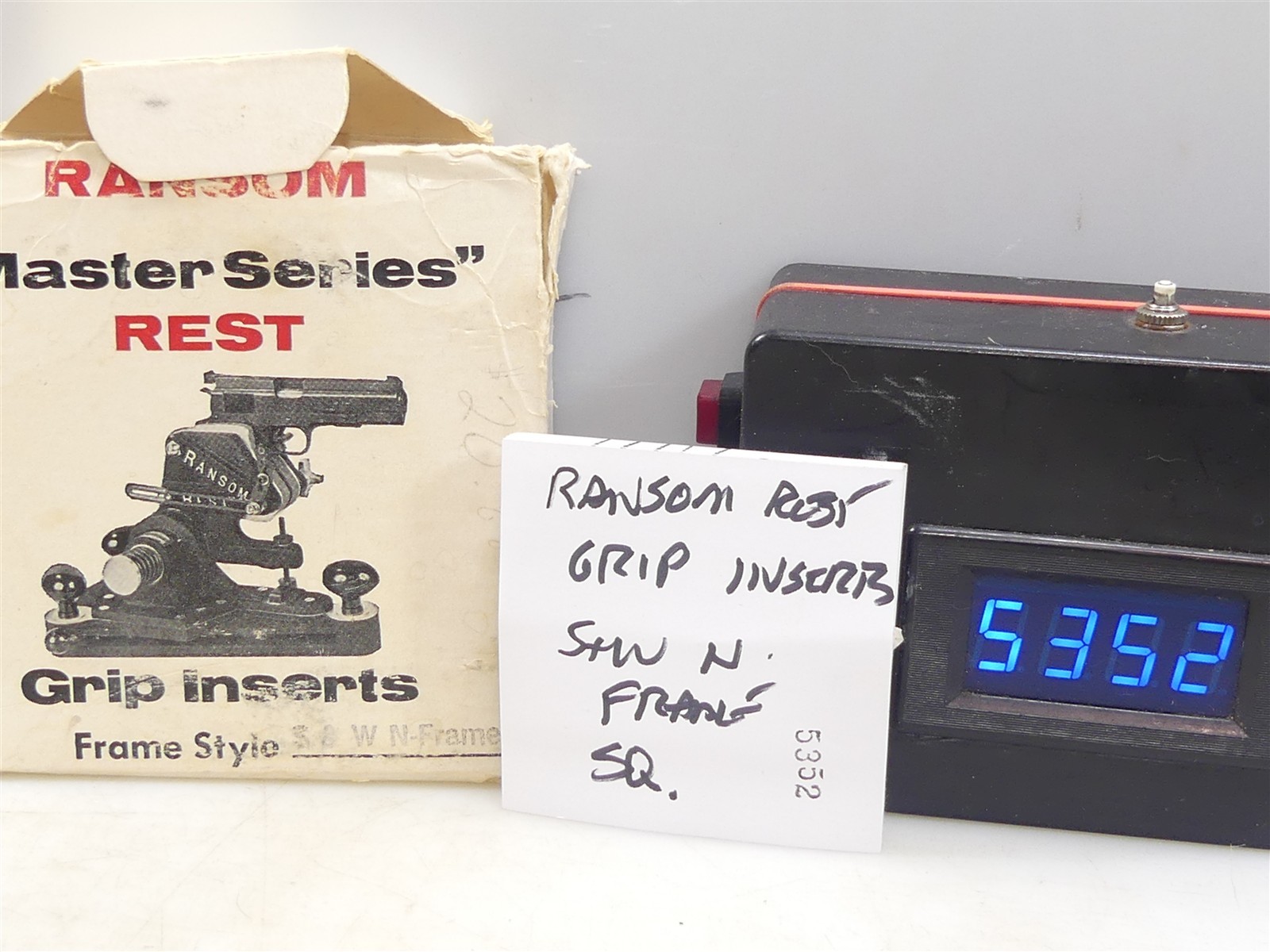 #5352 Ransom Rest Grip Insert set S&W N frame Square butt