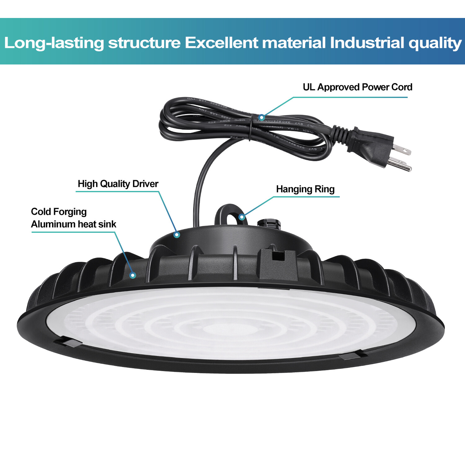 100W UFO LED High Bay Light Shop Light Warehouse Highbay UFO Commercial Lighting