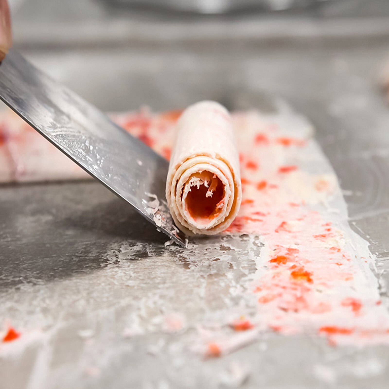 Kolice Desktop fry yogurt roll ice cream machine single square pan 18''x18''