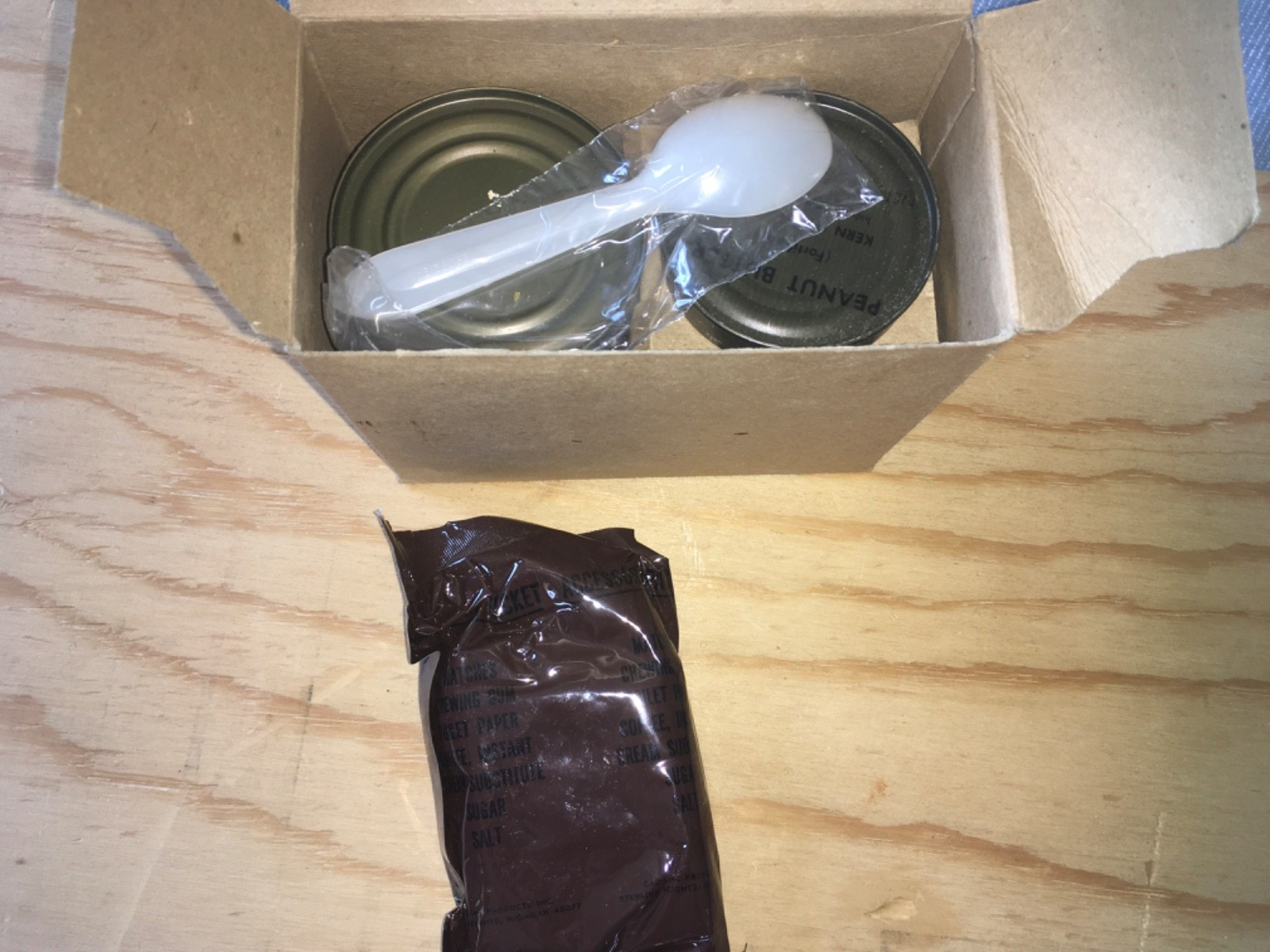 Vtg US MILITARY Meal Combat Individual B-1 Unit C RATION Pork Slices With Juices