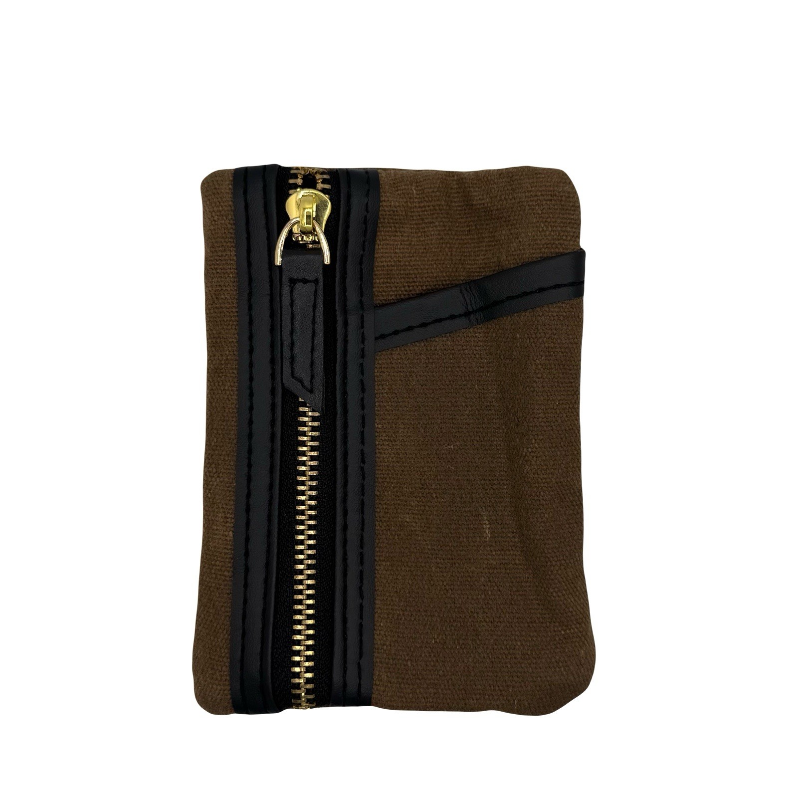 Waxed Canvas Pocket EDC Organizer - Brown