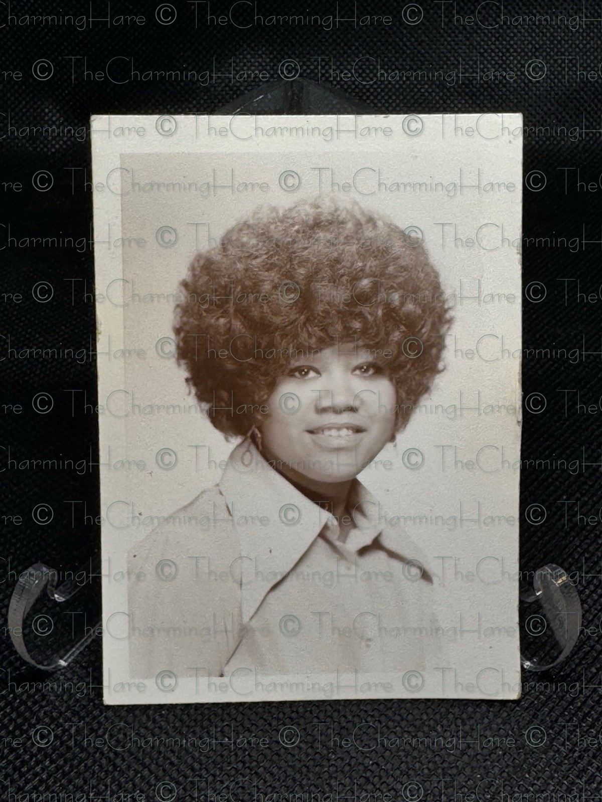 Vintage Photo Attractive African American Lady School Photo 1960’s