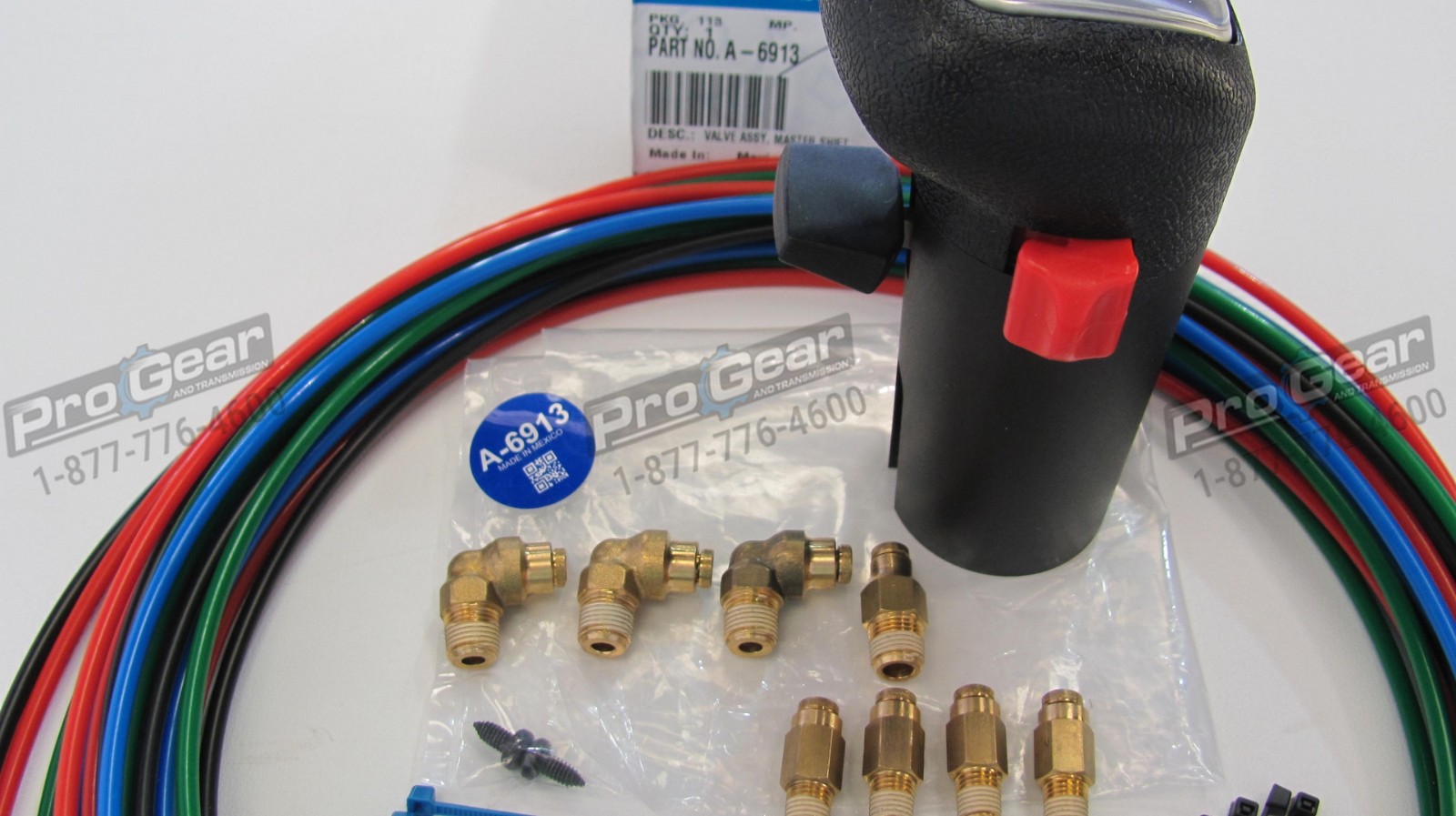 A6913 13 Speed Genuine Eaton Transmission Shift Knob & 4 line air line kit USA
