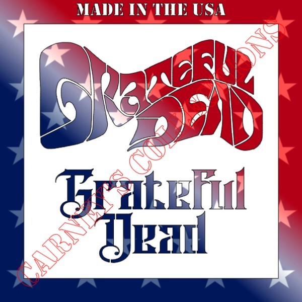 Plastic Stencil - Grateful Dead (MB362) (4", 6", 8", 10" or 12")*****