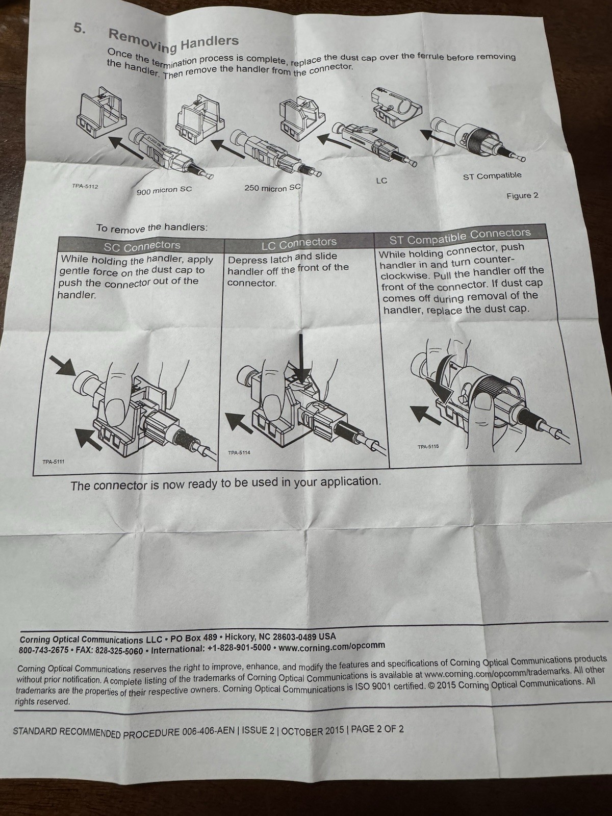 (25) Corning Unicam LC OS2 SM Pretium Fiber Optic Connector 95-200-99 (2017)