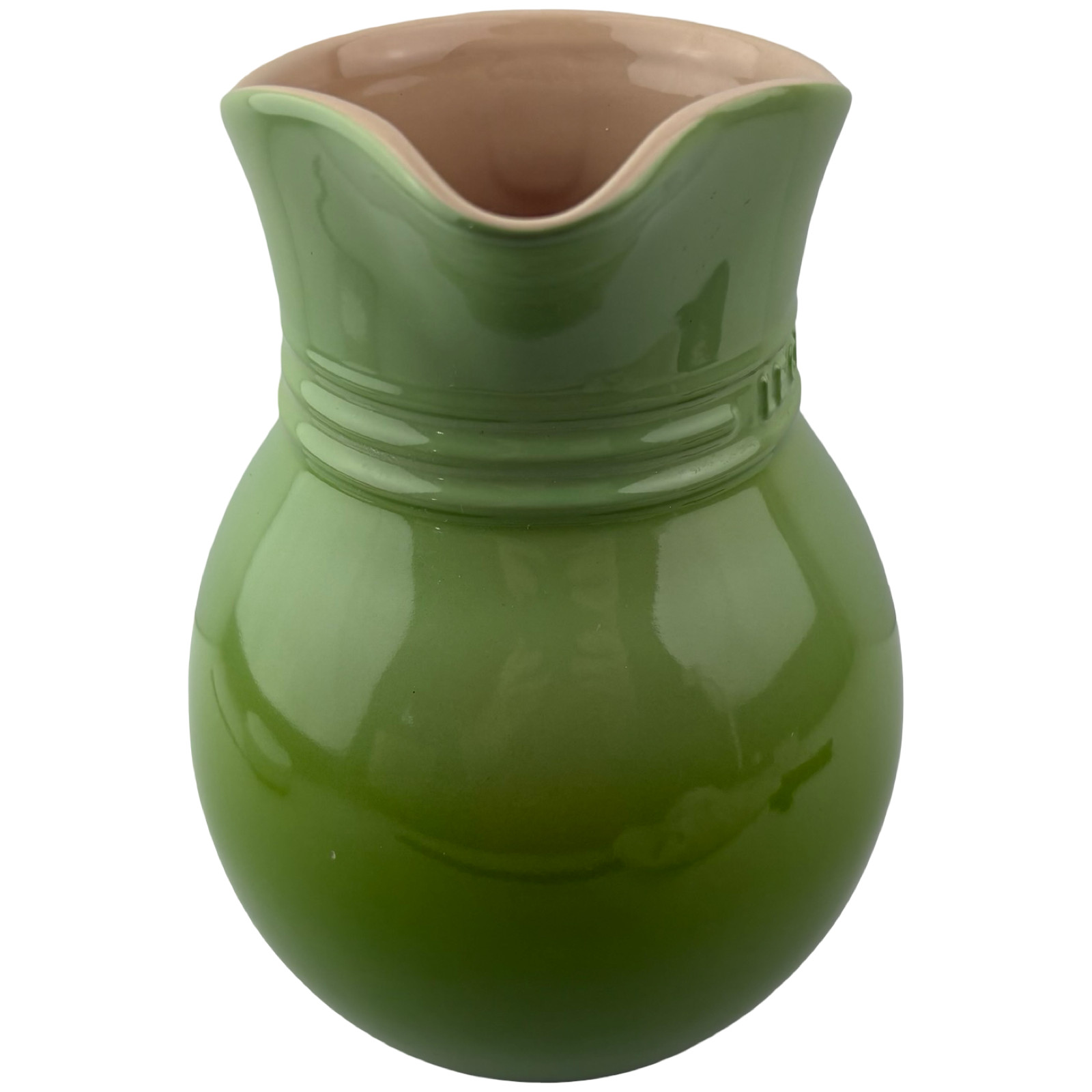 Le Creuset PALM GREEN Beverage Pitcher Jug Large 3 Quart Stoneware 08 49