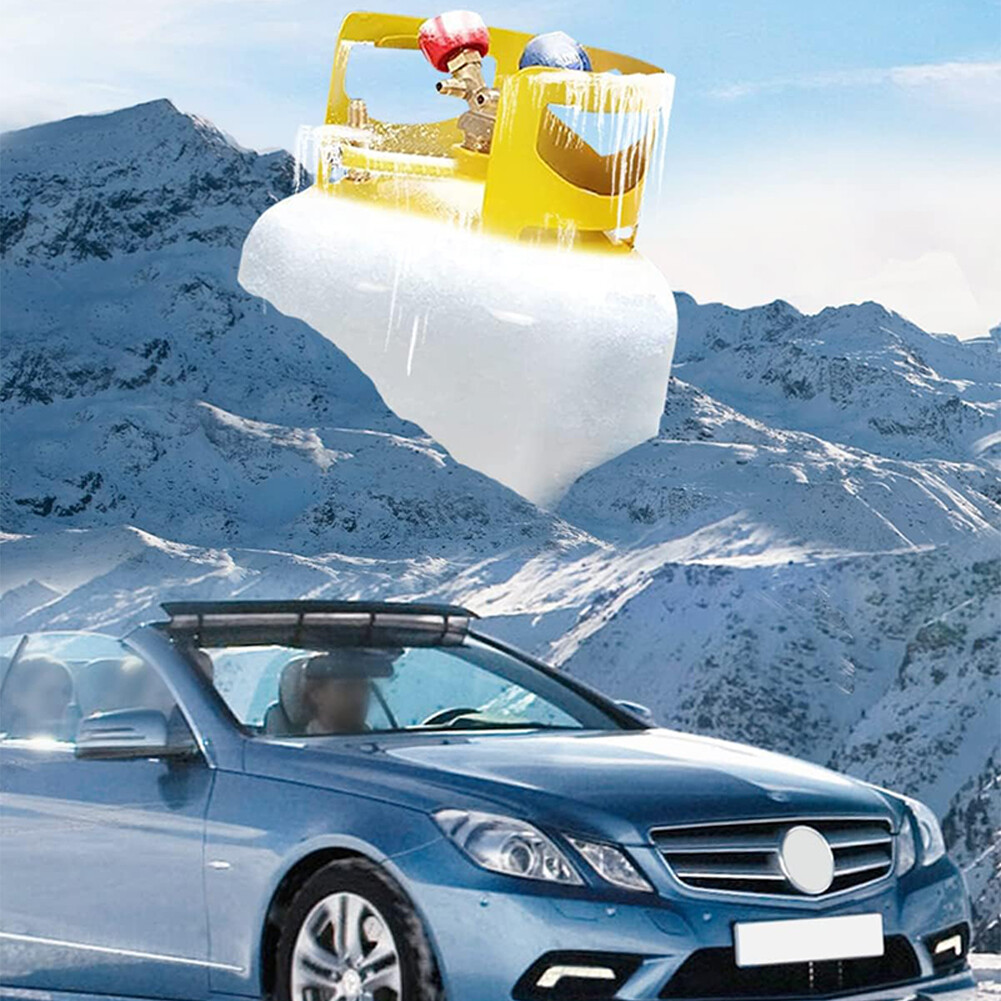 Refrigerant Recovery Tank with Float Switch, 30LB Capacity Ac Recovery Cylinder