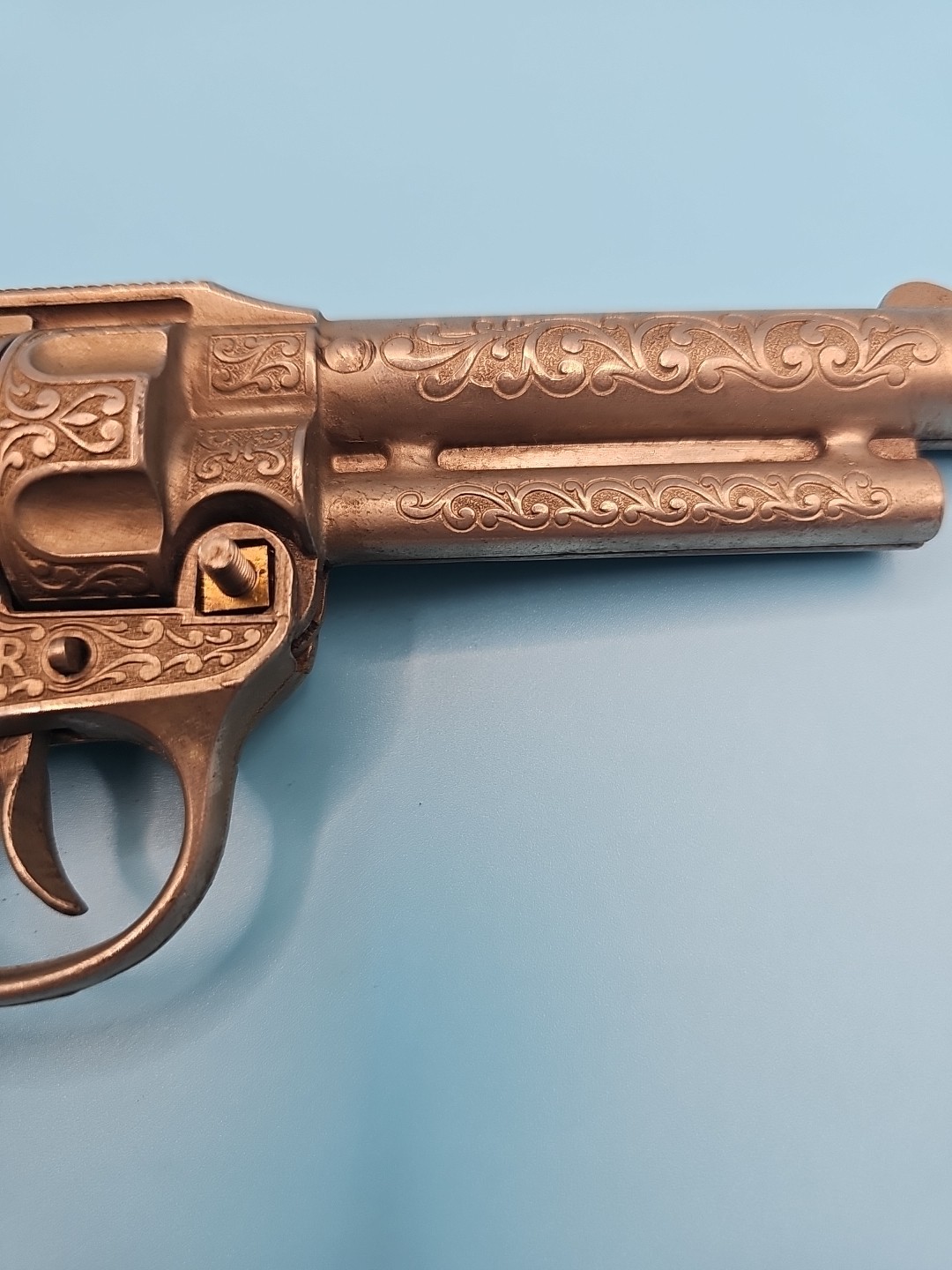 *Rough* Hubley Texan Jr. Childs Toy Cap Gun Texas Long Horn Steer Handle