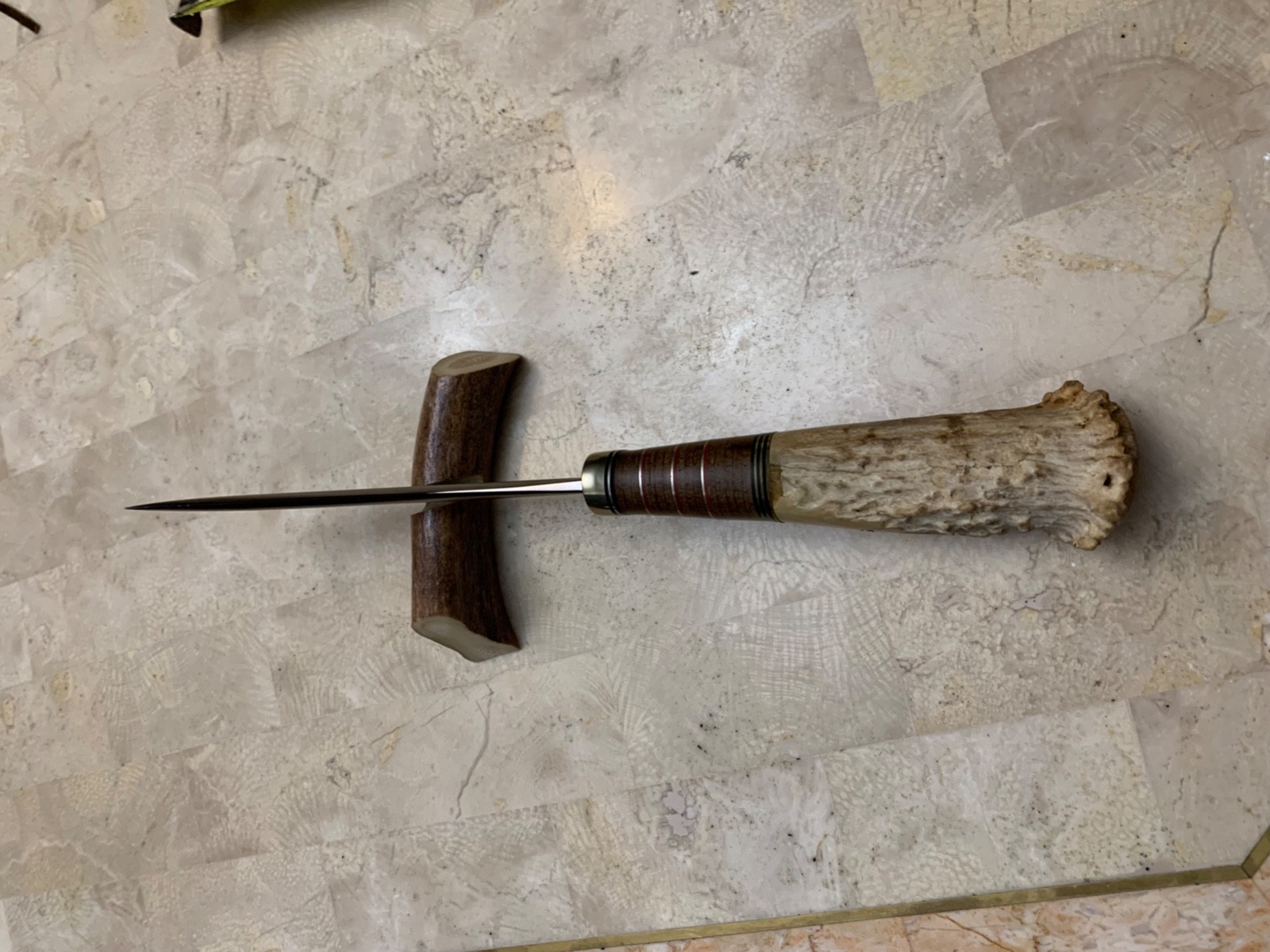 Scagel By SCAR Beautiful knife, Hunting...leather & stag handle, very well made