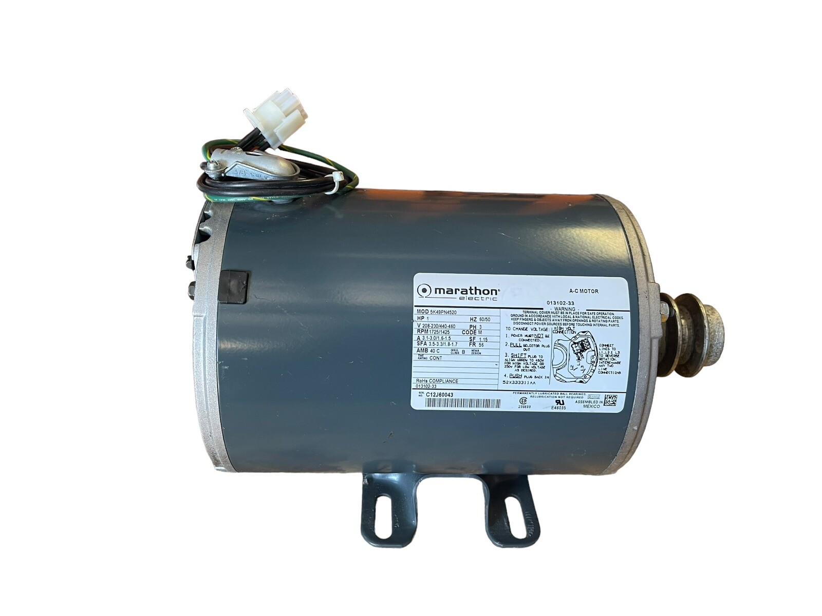 Taylor 013102-33 Beater Motor, 3PH Excellent Condition