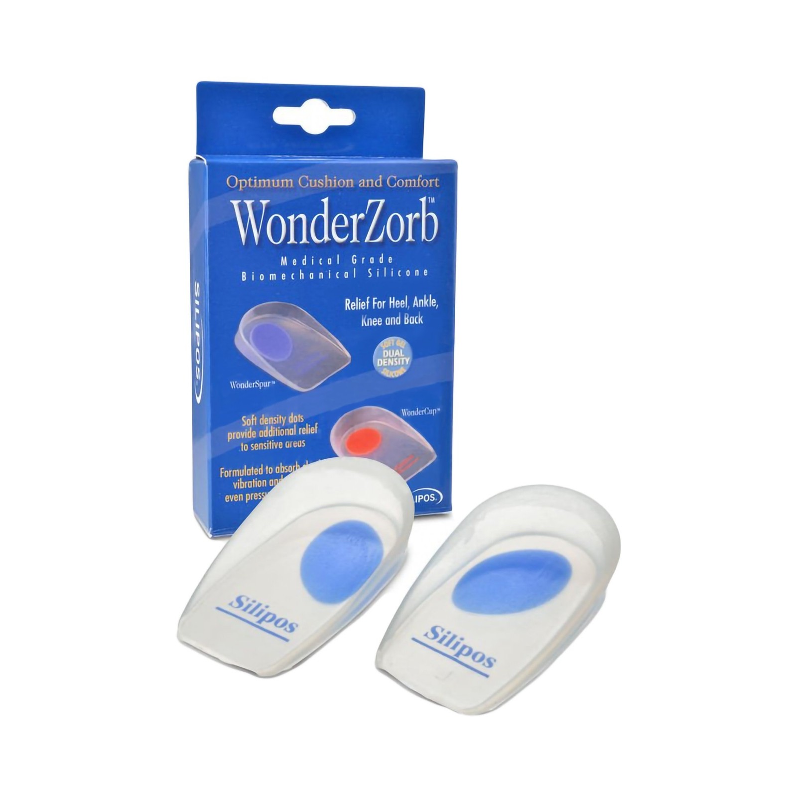 WonderZorb WonderSpur Blue Heel Cup Large Non-Closure for the Foot 4502