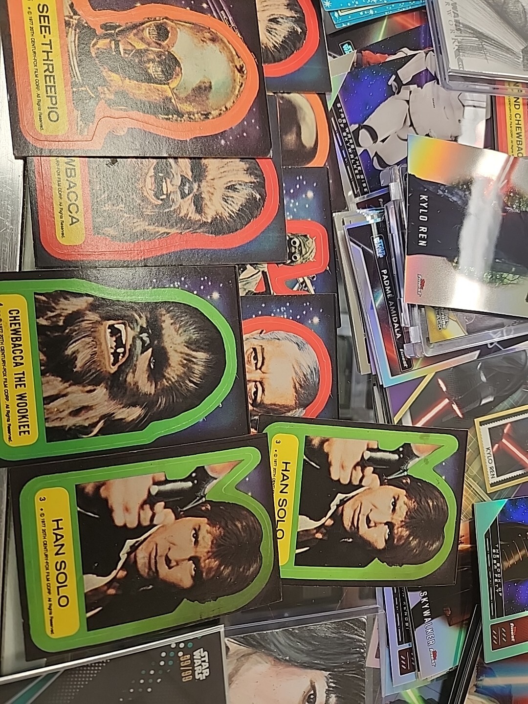 Star Wars Card Collection Lot Autos , Refractors, Numbered & More Vintage To New
