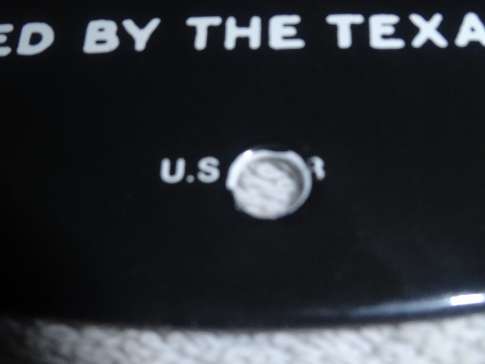 VINTAGE 1948 CLEAN, CLEAR TEXACO MOTOR OIL 11 3/4" PORCELAIN METAL GASOLINE SIGN