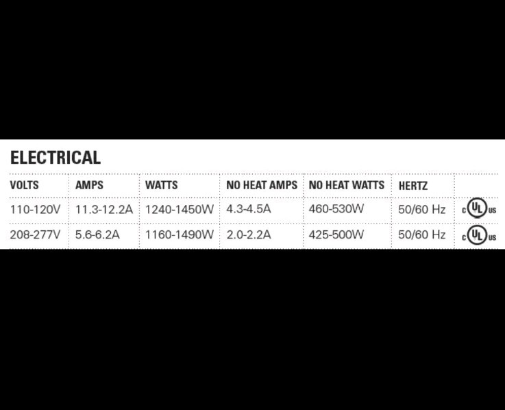 XLERATOR XL-WV (208V-277V) Excel Dryer High-Speed Commercial XL-WV