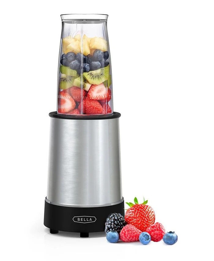 Bella 8-Pc. Personal 285-Watt Rocket Blender - Black