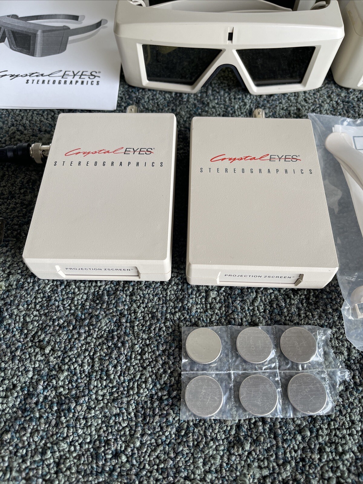 Lot of (10) StereoGraphics CrystalEYES CE2 with Emitters - FREE SHIPPING