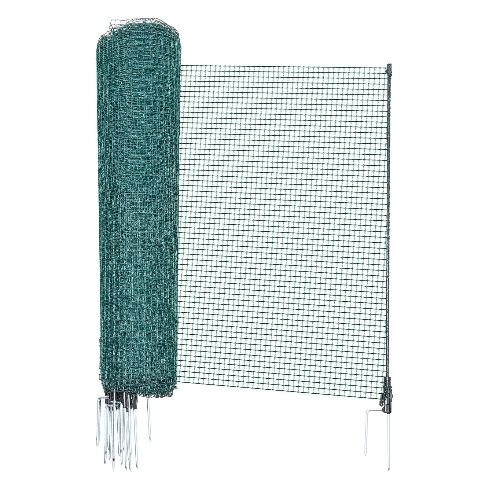 VEVOR Non Electric Fence with Posts 3' x 98.4' Plastic Safety Mesh Fence Netting