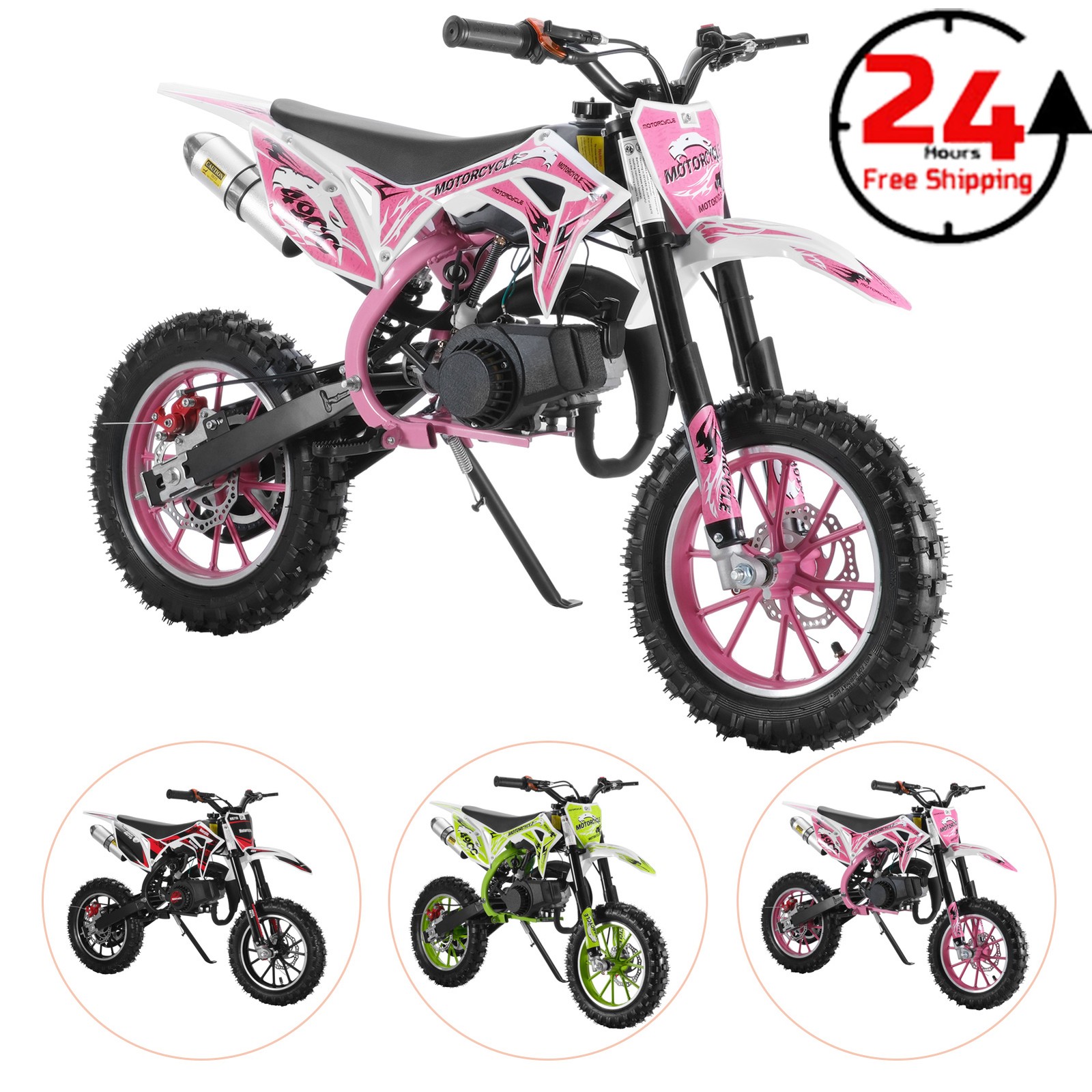 50cc Gas Dirt Bikes for Kids Girl Boy 2-Stroke Off Road Motocross Race Bike Moto