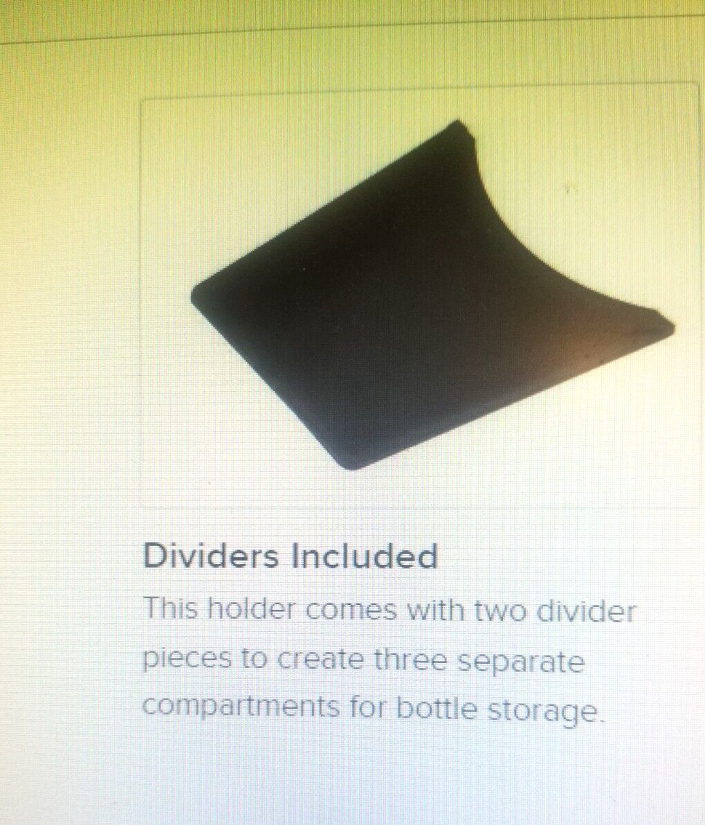 REGENCY BLACK PLASTIC BOTTLE HOLDER FOR ICE BINS WITH DIVIDERS