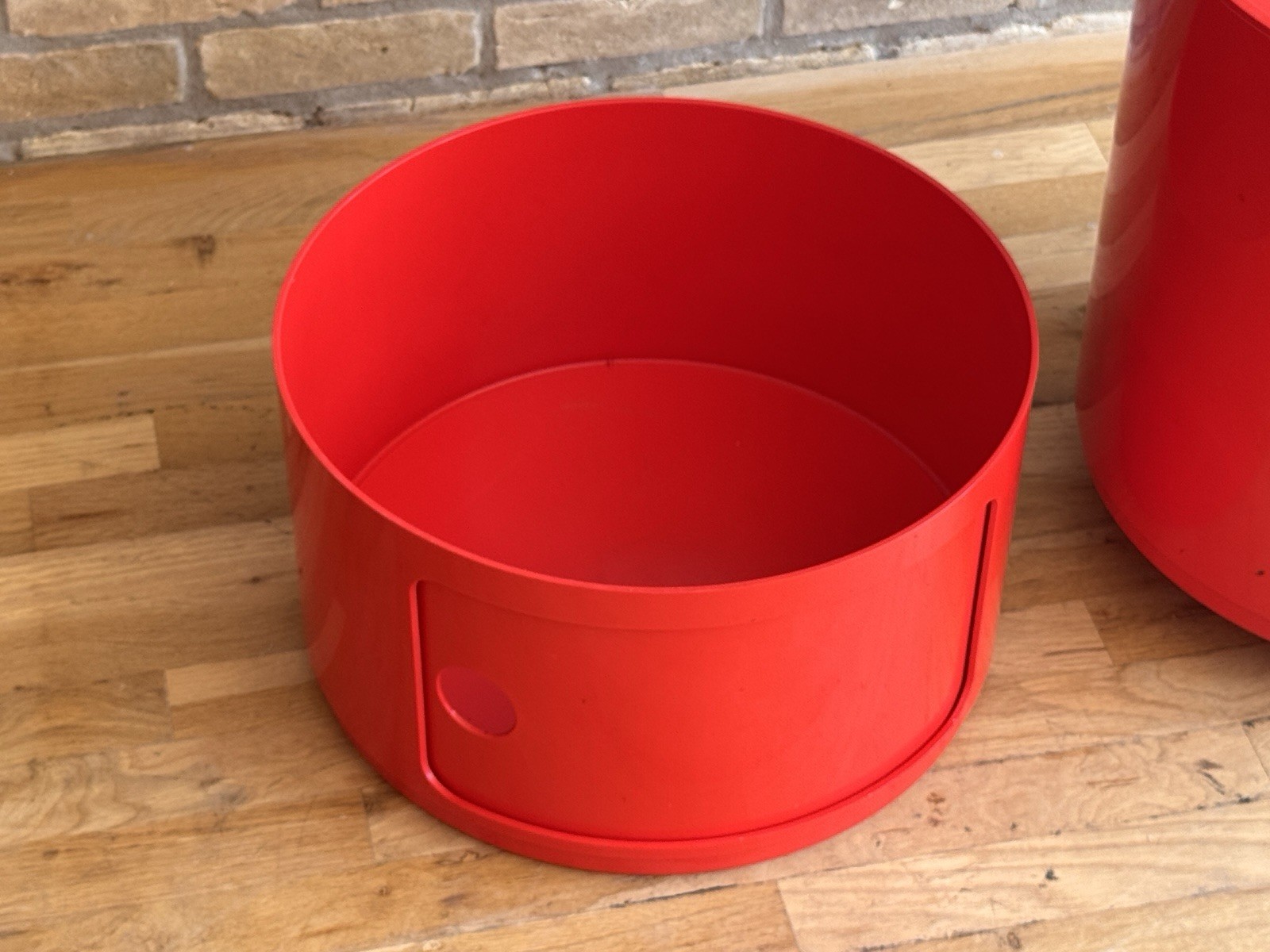 1970 Kartell Componibili Space Age Plastic Storage Unit Side Table Vtg Italy Mcm