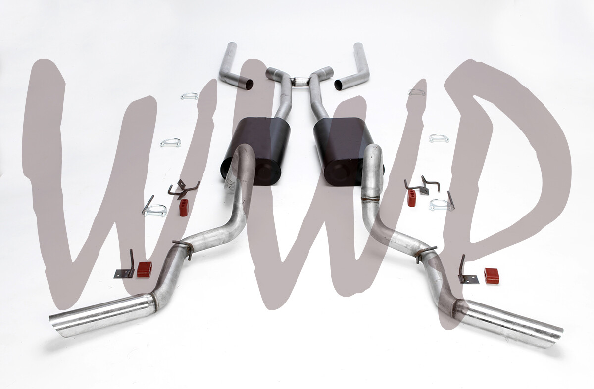 2.5" Header Back Exhaust System 64-72 Chevy El Camino & GMC Spring V8 Side Exit