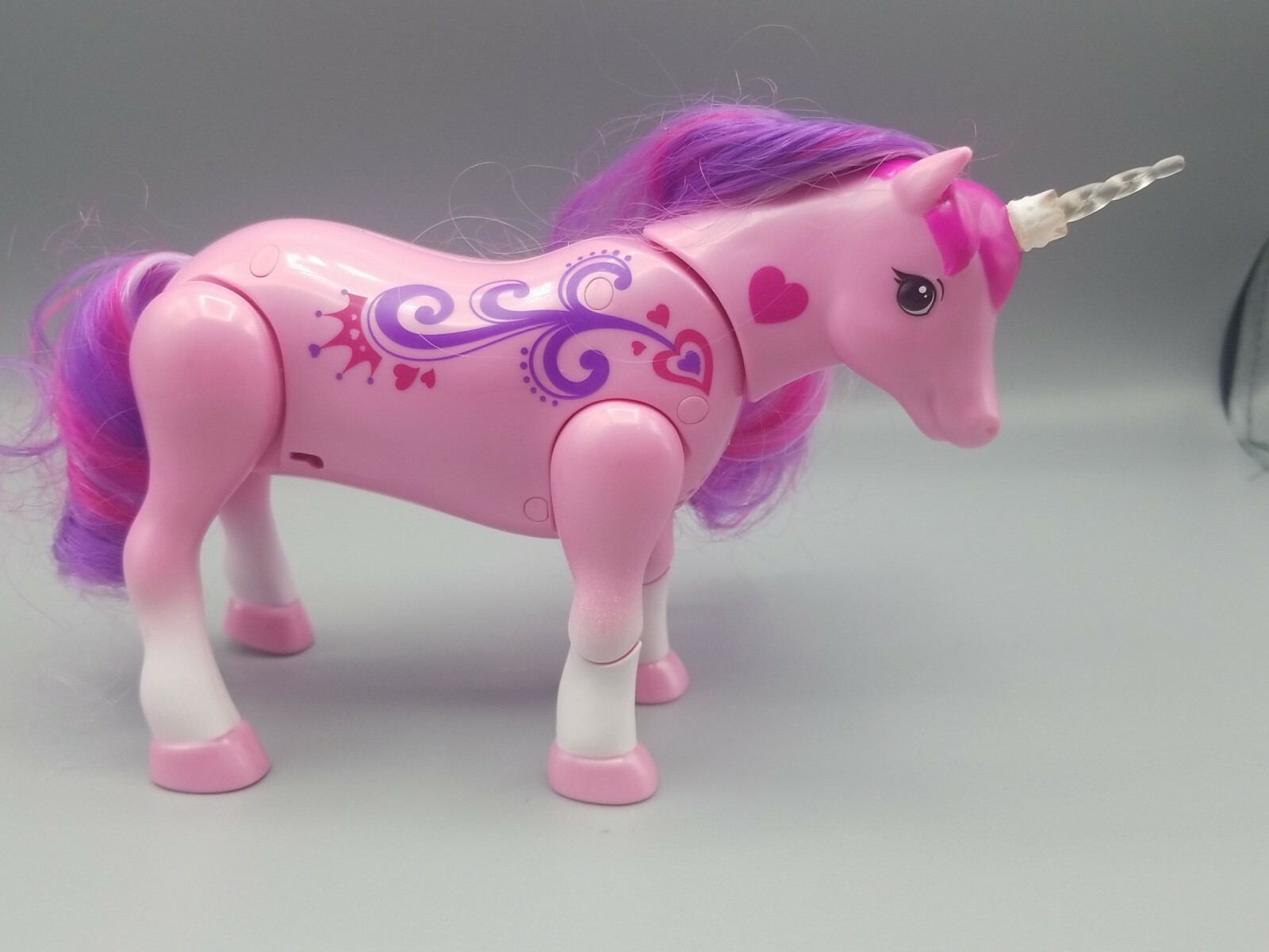 Moose Toys Pink Unicorn Battery Operated Galloping Walking Lights Sounds