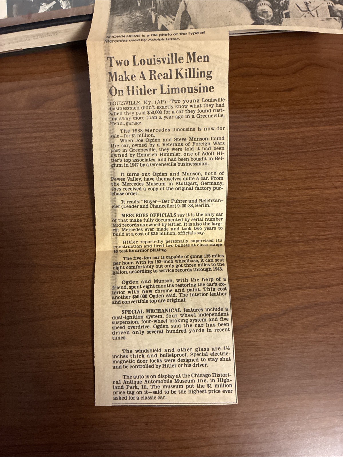 Adolf Hitler Books Plus Newspaper Clipping