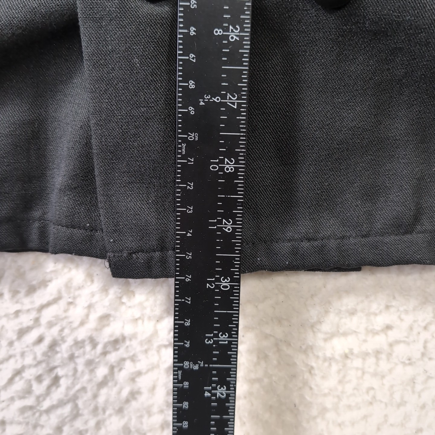 Aramark Vestis Double Breasted Linen Chef’s Coat Unisex LARGE (GO2487), Black