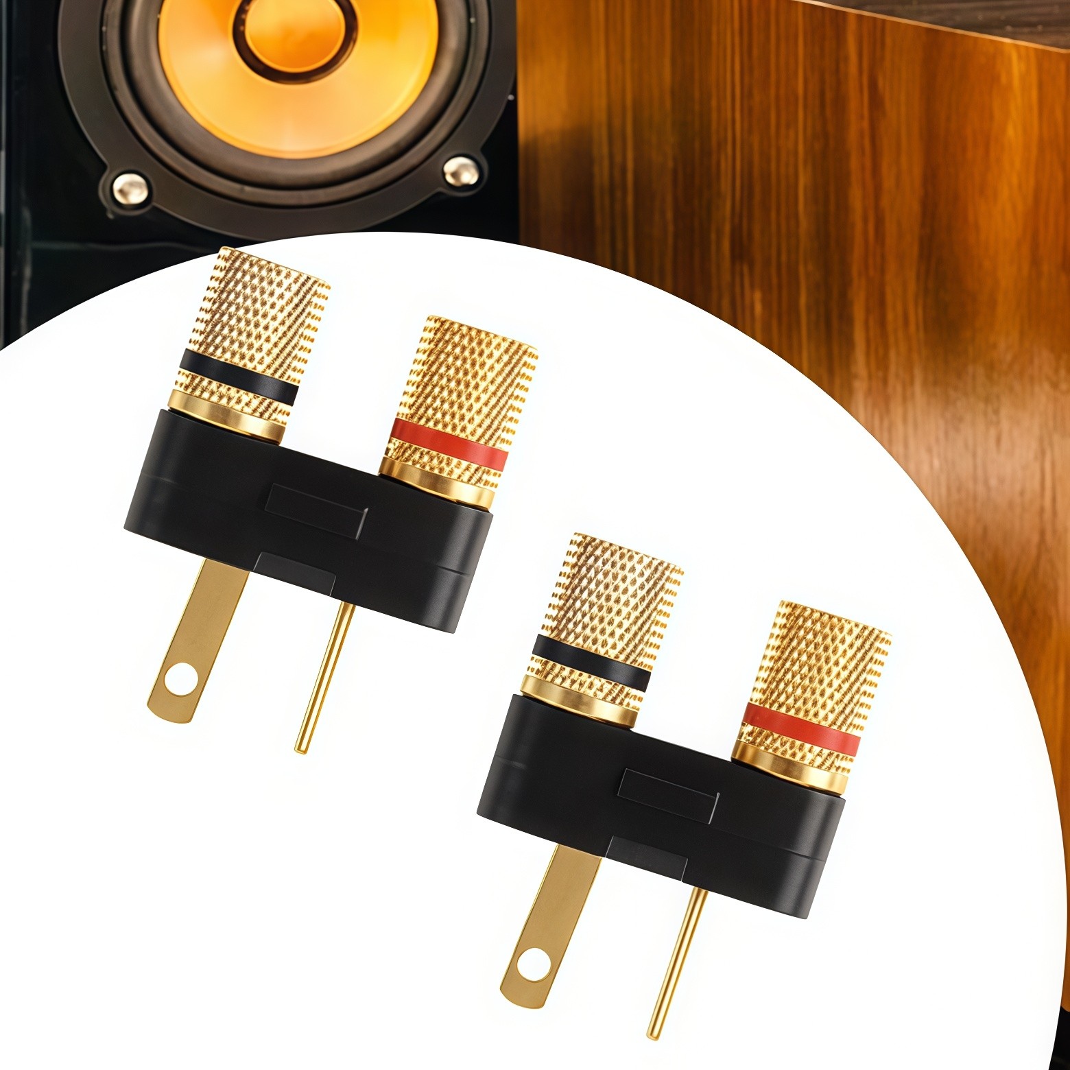 For Pioneer Speaker Banana Jack Plug Connectors SX-626 727 820 828 990 6000 (2)