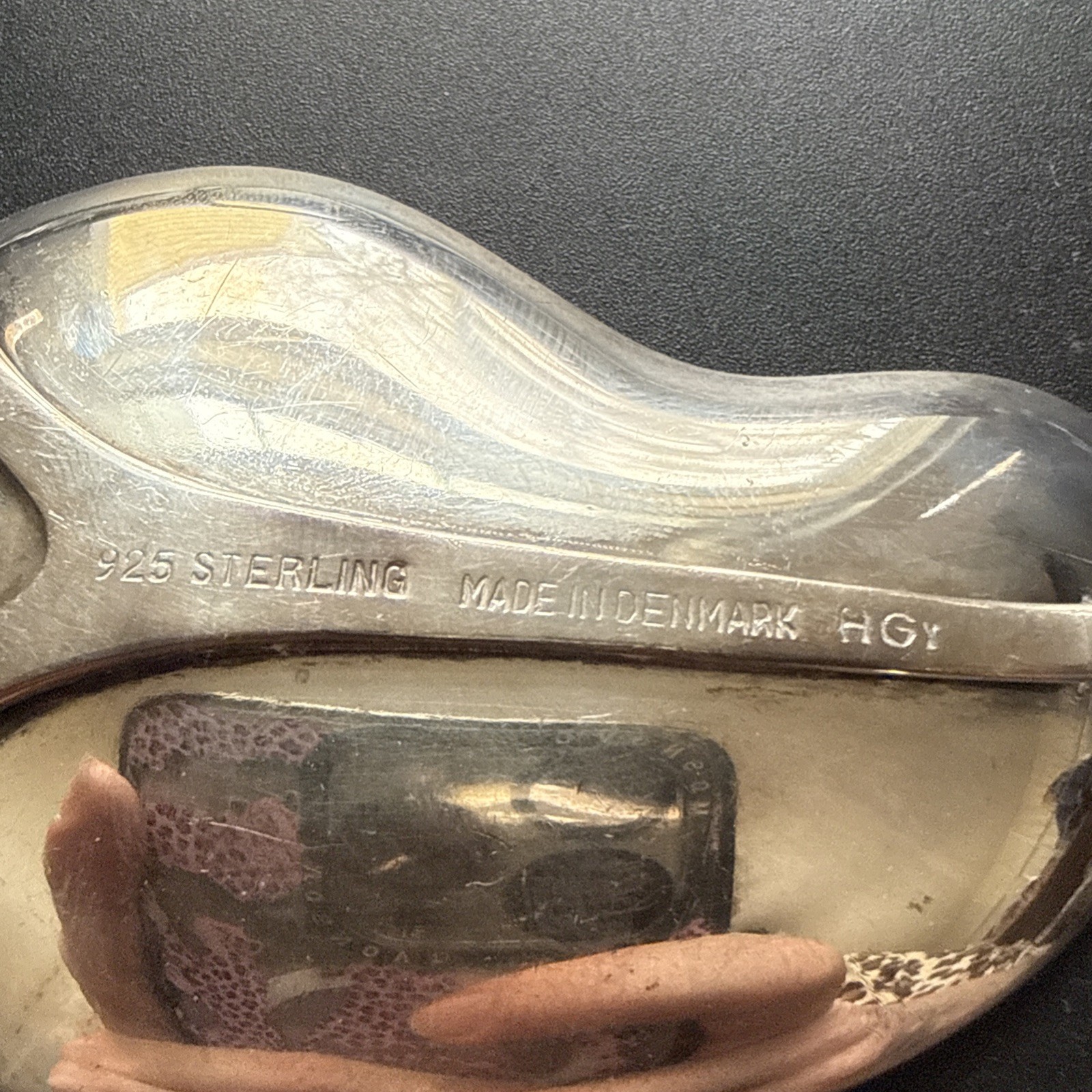 Mid Century Modern Sterling Silver Denmark Hugo Grun Candlestick Holders Pair