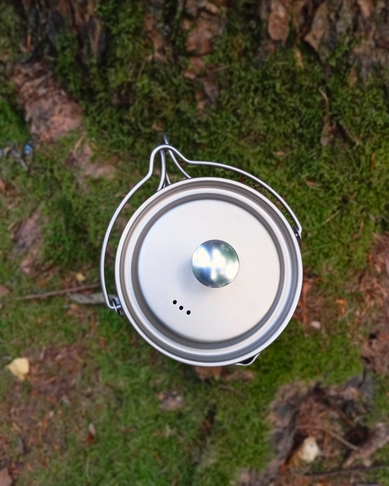 Pot/French Press 750ml - Titanium 3-in-1 Outdoor Coffee Treat Camping Bushcraft