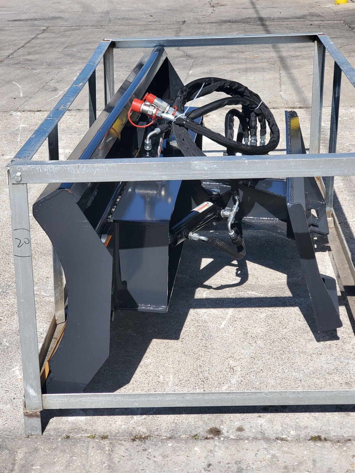 6 Way DOZER BLADE 84" Wolverine Dirt Pusher SKID STEER LOADER Attachment& Remote