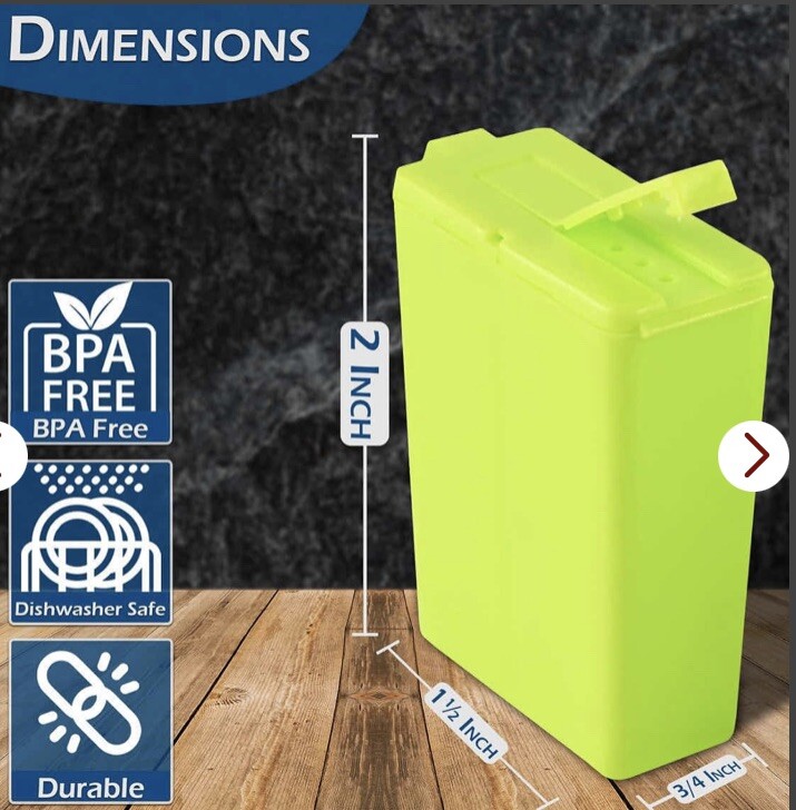 Set Of 2 Travel Size Salt and Pepper Shakers With Dual Sided Lid