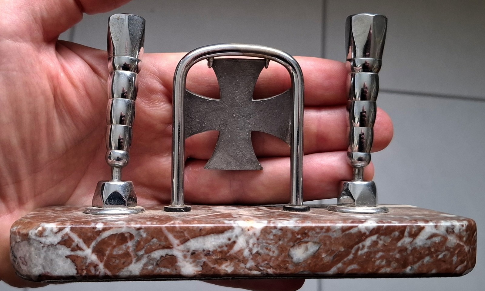 Presentation Iron Cross 1918 WWI German Imperial Prussian Officer Desk Organiser