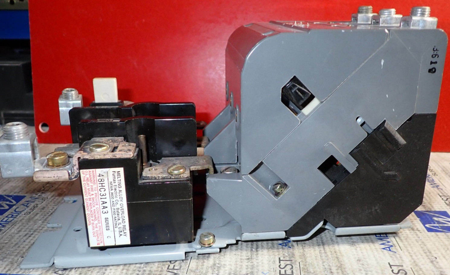 Furnas 14HP32AA Size 3 Starter 90 Amp 600VAC w/ 75D73251A Coil 120/240v S936