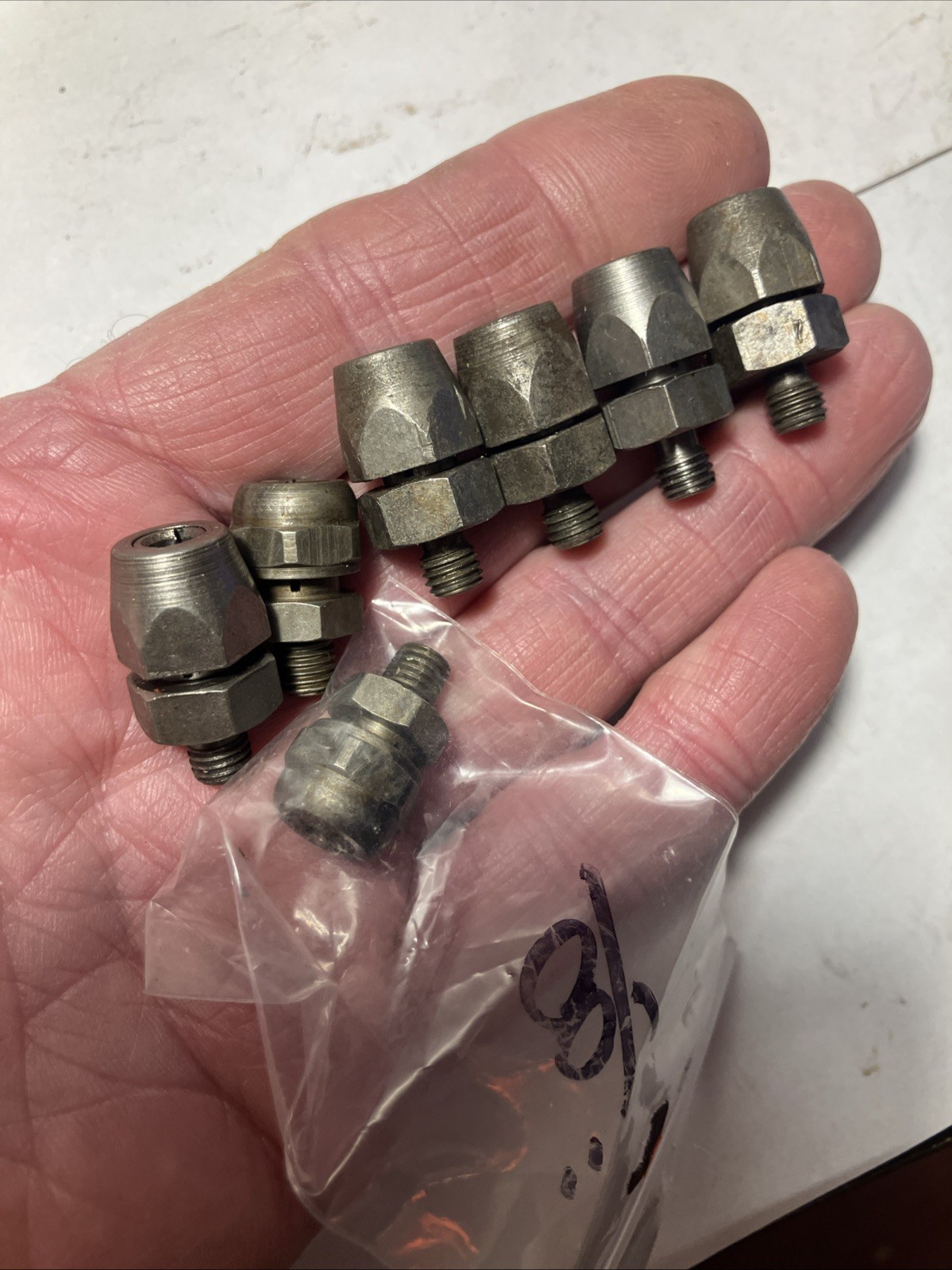 Vintage Aircraft Aviation Tool Threaded Angle Drill Bit Reamer Collets Holder