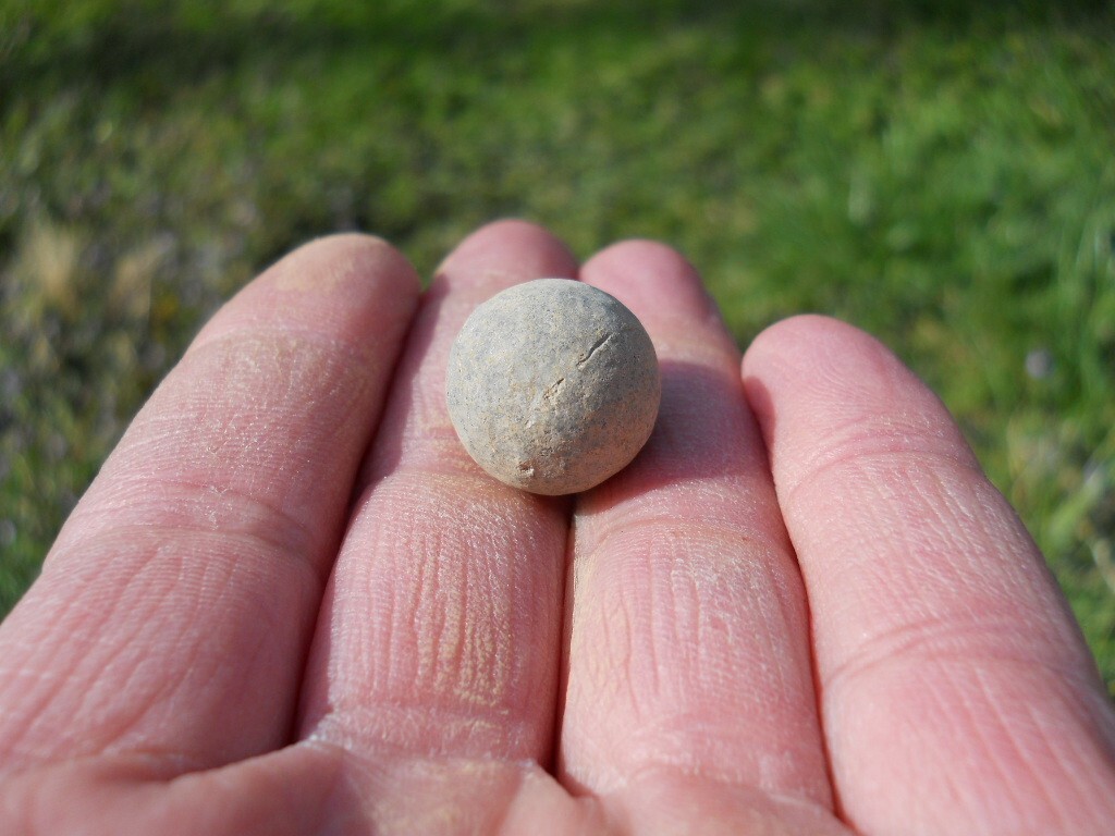 Rare Vintage Antique Relic Revolutionary War 69 Caliber Brown Bess Musket Ball
