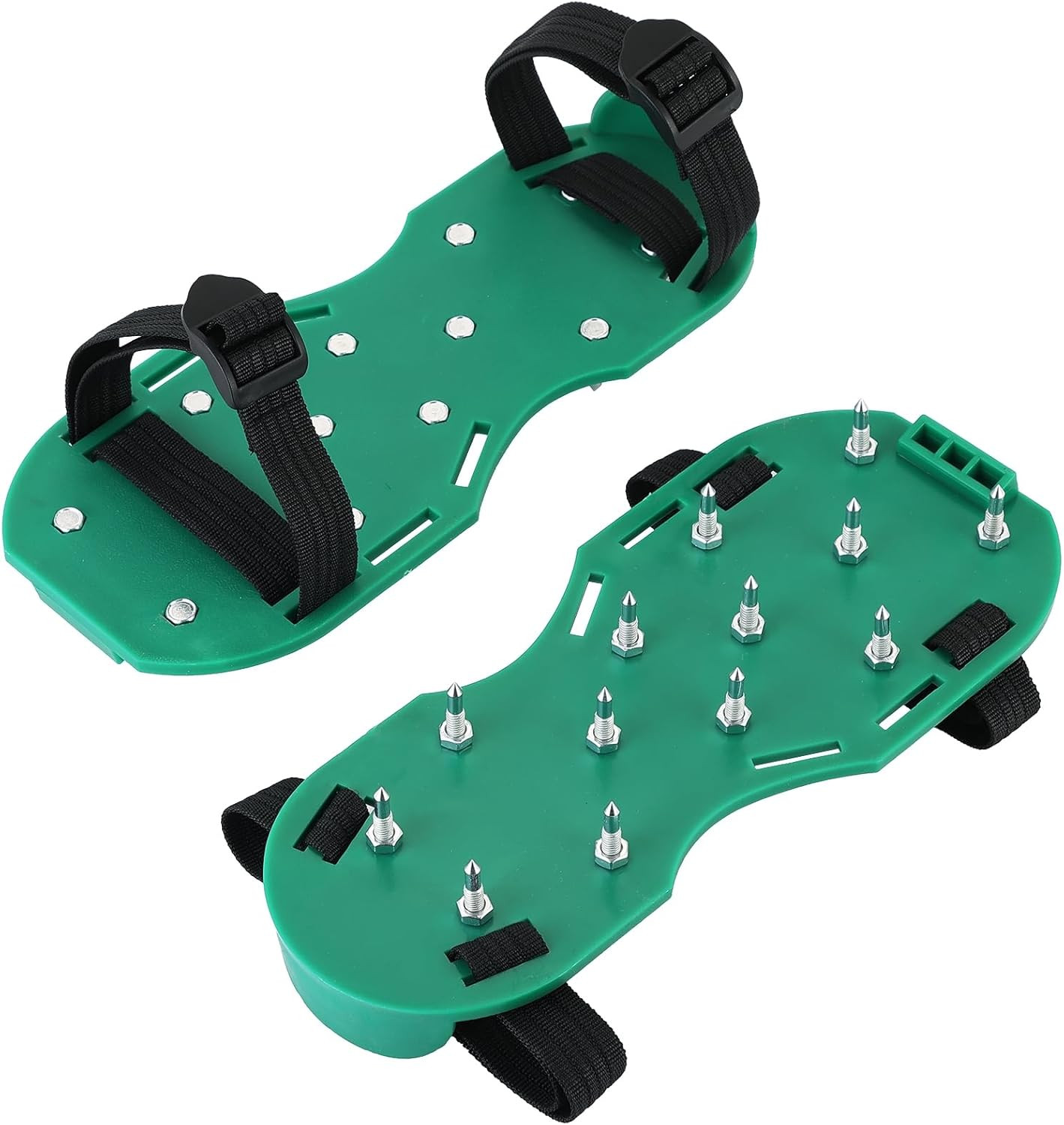 Epoxy Floor Spiked Shoes Gunite Spiked Shoes | 1 Pair Green Spiked Shoes with 1.