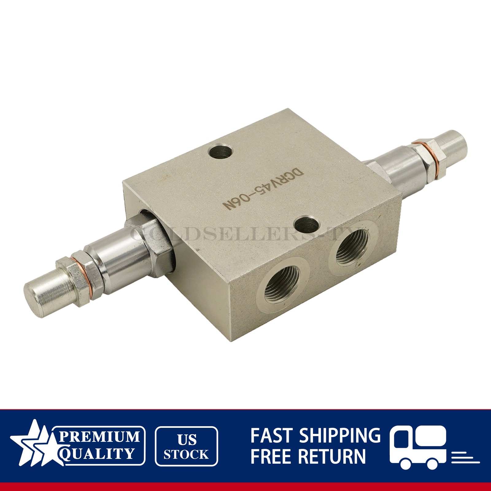 12 GPM Max Flow 3/8” NPT Ports Dual Crossover Hydraulic Relief Cushion Valve