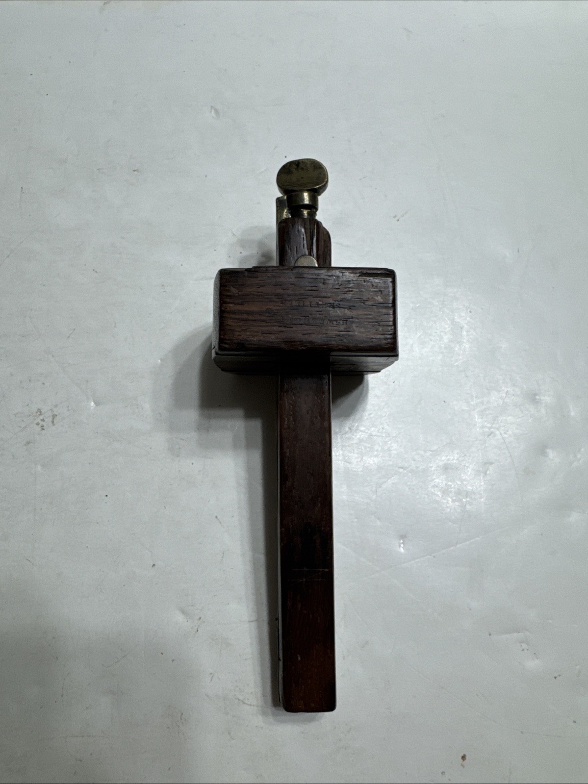 Adjustable Vintage Rosewood & Brass Combination Mortice & Marking Gauge Antique