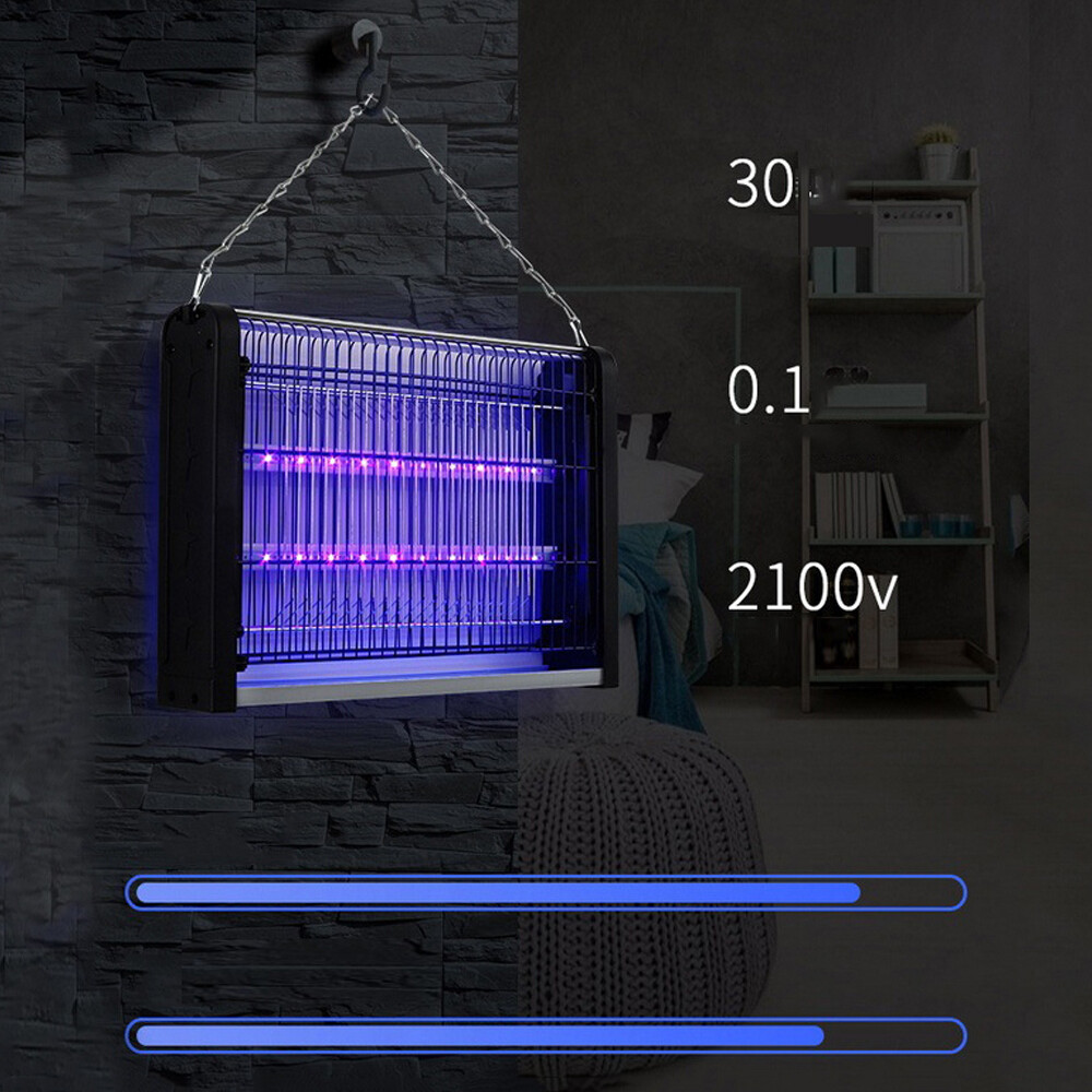 Large Mosquito Zapper Killer Fly Trap In/Outdoor Electronic Fly Lamp Commercial